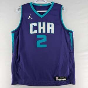 0901 YXL Jordan Charlotte Hornets LaMelo Ball #2 Swingman Jersey